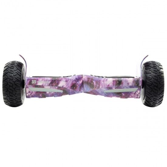 Pachet Hoverboard 8.5 inch cu Scaun Confort, Hummer Galaxy PRO, Autonomie Extinsa si Hoverkart cu Burete Alb, Smart Balance 3