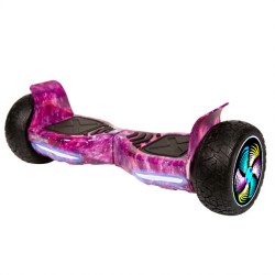 Hoverboard Off-Road, 8.5 inch, Hummer Galaxy Pink PRO, Autonomie Extinsa, Smart Balance