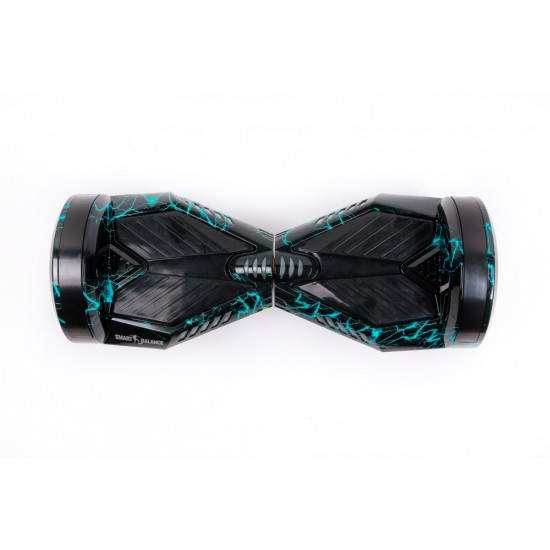 Pachet Hoverboard 6.5 inch cu Scaun Confort, Transformers Thunderstorm PRO, Autonomie Standard si Hoverkart cu Burete Alb, Smart Balance 4