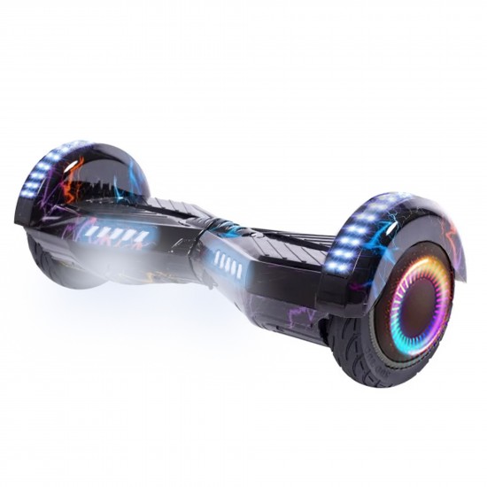 Hoverboard 6.5 inch, Transformers Thunderstorm Blue PRO, Autonomie Extinsa, Smart Balance