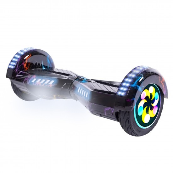 Hoverboard 8 inch, Transformers Thunderstorm Blue PRO, Autonomie Extinsa, Smart Balance