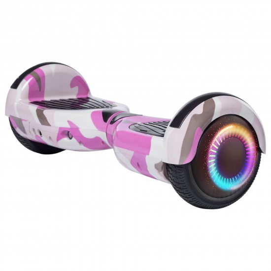 Hoverboard 6.5 inch, Regular Camouflage Pink PRO, Autonomie Standard, Smart Balance