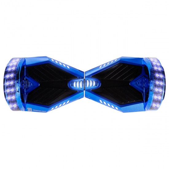 Pachet Hoverboard 6.5 inch cu Scaun Confort, Transformers ElectroBlue PRO, Autonomie Standard si Hoverkart cu Burete Alb, Smart Balance 4