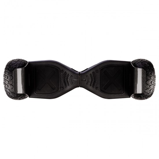 Pachet Hoverboard 8.5 inch cu Scaun Confort, Hummer Carbon PRO, Autonomie Standard si Hoverkart cu Burete Alb, Smart Balance 4