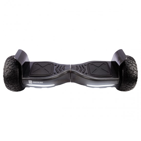 Pachet Hoverboard 8.5 inch cu Scaun Confort, Hummer Carbon PRO, Autonomie Standard si Hoverkart cu Burete Alb, Smart Balance 5