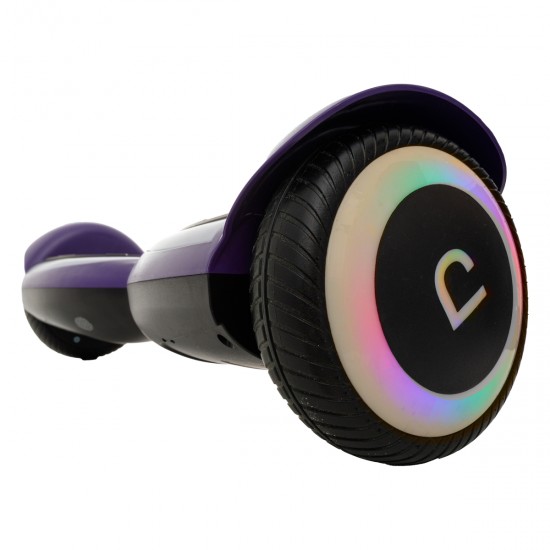 Pachet Hoverboard 6.5 inch cu Scaun Standard, Jetson Prism Purple Plus, Autonomie Standard și Hoverkart Ergonomic Rosu, Smart Balance 7