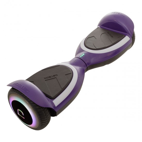 Pachet Hoverboard 6.5 inch cu Scaun Standard, Jetson Prism Purple Plus, Autonomie Standard și Hoverkart Ergonomic Rosu, Smart Balance 2