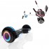 Pachet Hoverboard 6.5 inch cu Scaun Confort, Regular Black PRO, Autonomie Standard si Hoverkart cu Burete Alb, Smart Balance