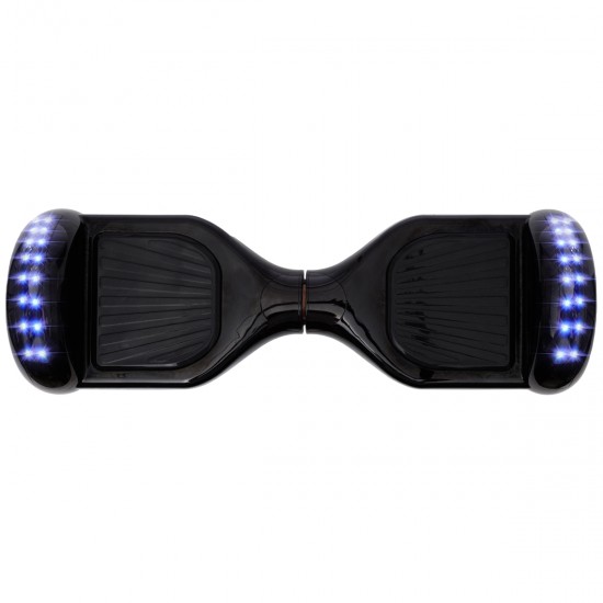 Pachet Hoverboard 6.5 inch cu Scaun Confort, Regular Black PRO, Autonomie Standard si Hoverkart cu Burete Alb, Smart Balance 3