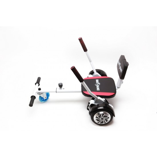Pachet Hoverboard 10 inch cu Scaun Confort, Off-Road Splash PRO, Autonomie Extinsa si Hoverkart cu Burete Alb, Smart Balance 6