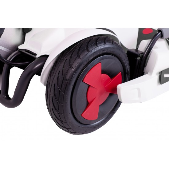 SB Kart, Smart Balance™, putere 800 W, autonomie pana la 15 km, viteza maxima pana la 24 km/h, Alb/Negru