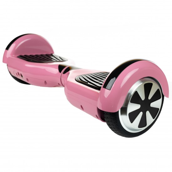 Pachet Hoverboard 6.5 inch cu Scaun cu Suspensii, Regular Pink, Autonomie Extinsa si Hoverkart Negru cu Suspensii Duble, Smart Balance 7