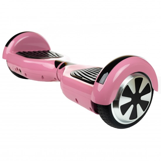 Set Hoverboard cu Scaun, Hoverkart Albastru cu Suspensii Duble, Boxe Bluetooth, Lumini LED si Auto Balans, roti 6.5'', 15km Autonomie, Putere 700W, Baterie 4Ah Samsung Cell, Smart Balance Regular Pink 3