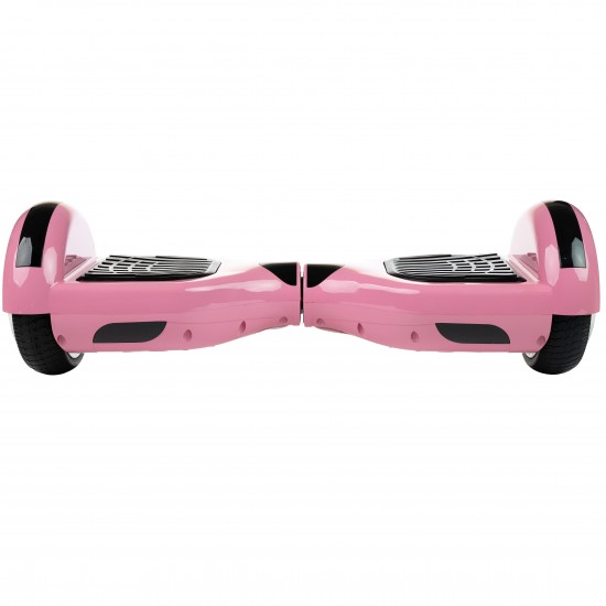 Set Hoverboard cu Scaun, Hoverkart Albastru cu Suspensii Duble, Boxe Bluetooth, Lumini LED si Auto Balans, roti 6.5'', 15km Autonomie, Putere 700W, Baterie 4Ah Samsung Cell, Smart Balance Regular Pink 4