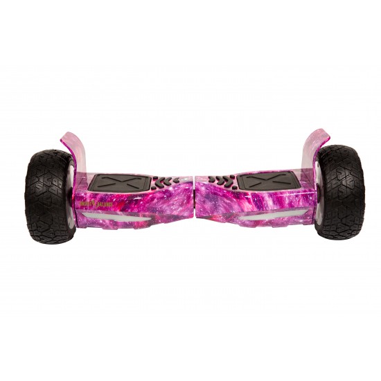 Pachet Hoverboard 8.5 inch cu Scaun cu Suspensii, Hummer Galaxy Pink, Autonomie Extinsa si Hoverkart Negru cu Suspensii Duble, Smart Balance 5