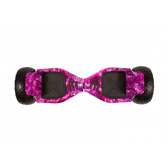 Pachet Hoverboard 8.5 inch cu Scaun Standard, Hummer Galaxy Pink, Autonomie Standard si Hoverkart Ergonomic Negru, Smart Balance 2