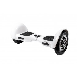 Hoverboard OffRoad cu Boxe Bluetooth, Lumini LED si Auto Balans, roti 10'', 15km Autonomie, Putere 700W, Baterie 4Ah Samsung Cell, Smart Balance OffRoad White