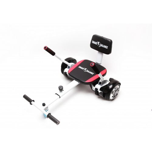 Hoverseat – Scaun Hoverboard – Hoverkart Comfort Smart Balance, alb, compatibil cu orice hoverboard, lungime reglabila