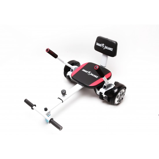 Set Hoverboard cu Scaun, Hoverkart Confort, Boxe Bluetooth, Lumini LED si Auto Balans, roti 6.5'', 15km Autonomie, Putere 700W, Baterie 4Ah Samsung Cell, Smart Balance Regular Dakota 5