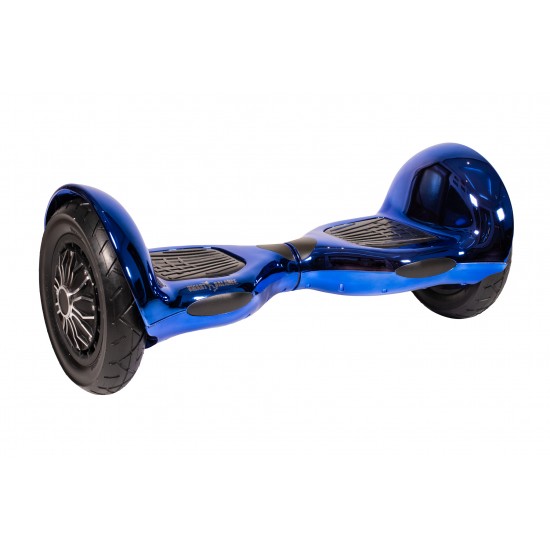 Set Hoverboard OffRoad cu Scaun, Hoverkart Confort, Boxe Bluetooth, Lumini LED si Auto Balans, roti 10'', 15km Autonomie, Putere 700W, Baterie 4Ah Samsung Cell, Smart Balance OffRoad ElectroBlue 2