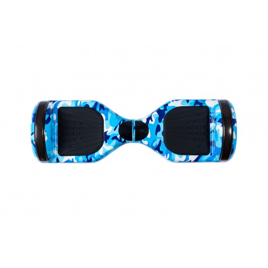 Hoverboard cu Boxe Bluetooth, Lumini LED si Auto Balans, roti 6.5'', 15km Autonomie, Putere 700W, Baterie 4Ah Samsung Cell, Smart Balance Regular Camouflage Blue 3