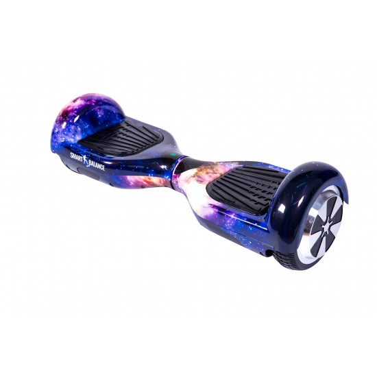 Set Hoverboard cu Scaun, Hoverkart Ergonomic, Boxe Bluetooth, Lumini LED si Auto Balans, roti 6.5'', 15km Autonomie, Putere 700W, Baterie 4Ah Samsung Cell, Smart Balance Regular Galaxy Orange 3