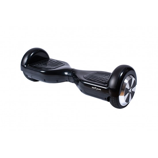 Set Hoverboard cu Scaun, Hoverkart Albastru cu Suspensii Duble, Boxe Bluetooth, Lumini LED si Auto Balans, roti 6.5'', 15km Autonomie, Putere 700W, Baterie 4Ah Samsung Cell, Smart Balance Regular Black 6