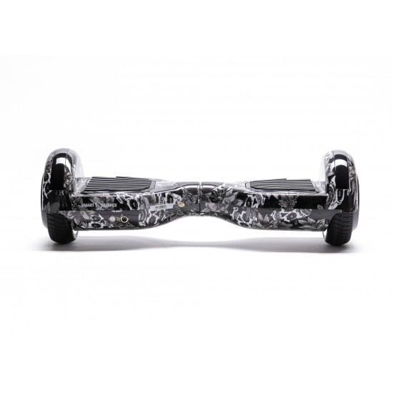 Hoverboard cu Boxe Bluetooth, Lumini LED si Auto Balans, roti 6.5'', 15km Autonomie, Putere 700W, Baterie 4Ah Samsung Cell, Smart Balance Regular SkullHead 4