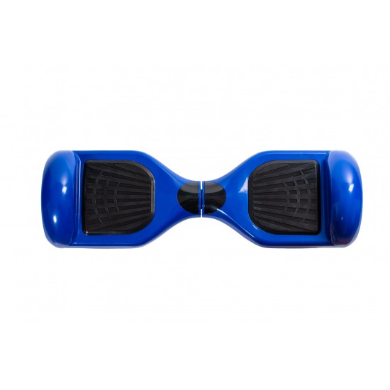 Set Hoverboard cu Scaun, Hoverkart Albastru cu Suspensii Duble, Boxe Bluetooth, Lumini LED si Auto Balans, roti 6.5'', 15km Autonomie, Putere 700W, Baterie 4Ah Samsung Cell, Smart Balance Regular Blue PowerBoard 6