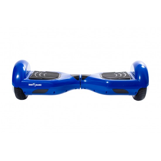 Set Hoverboard cu Scaun, Hoverkart Albastru cu Suspensii Duble, Boxe Bluetooth, Lumini LED si Auto Balans, roti 6.5'', 15km Autonomie, Putere 700W, Baterie 4Ah Samsung Cell, Smart Balance Regular Blue PowerBoard 3