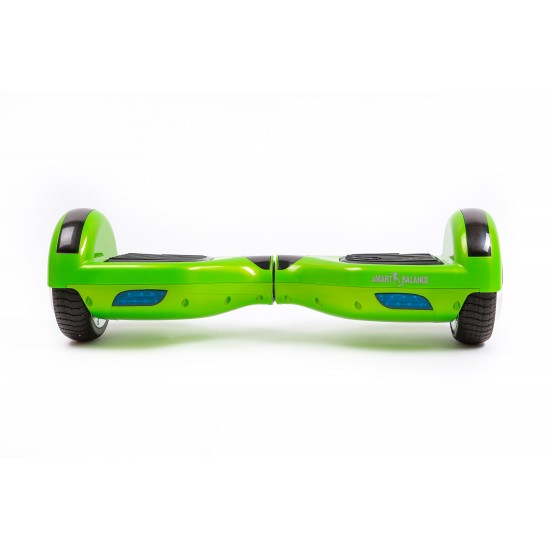 Pachet Hoverboard 6.5 inch cu Scaun Standard, Regular Green, Autonomie Extinsa si Hoverkart Ergonomic Negru, Smart Balance 4