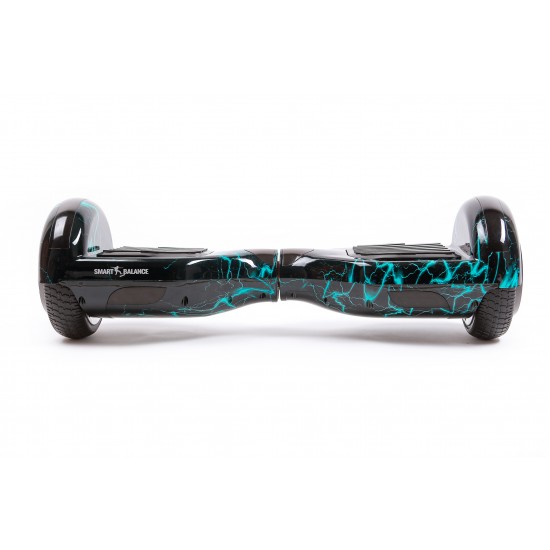 Set Hoverboard cu Scaun, Hoverkart Rosu cu Suspensii Duble, Boxe Bluetooth, Lumini LED si Auto Balans, roti 6.5'', 15km Autonomie, Putere 700W, Baterie 4Ah Samsung Cell, Smart Balance Regular Thunderstorm 4