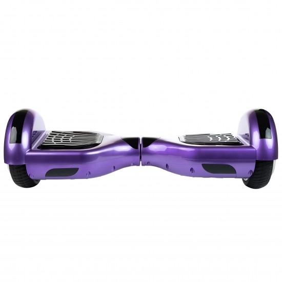 Set Hoverboard cu Scaun, Hoverkart Rosu cu Suspensii Duble, Boxe Bluetooth, Lumini LED si Auto Balans, roti 6.5'', 15km Autonomie, Putere 700W, Baterie 4Ah Samsung Cell, Smart Balance Regular Purple 3