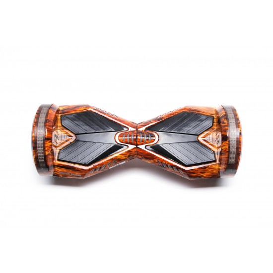 Set Hoverboard cu Scaun, Hoverkart Albastru cu Suspensii Duble, Boxe Bluetooth, Lumini LED si Auto Balans, roti 6.5'', 15km Autonomie, Putere 700W, Baterie 4Ah Samsung Cell, Smart Balance Transformers Flame 4