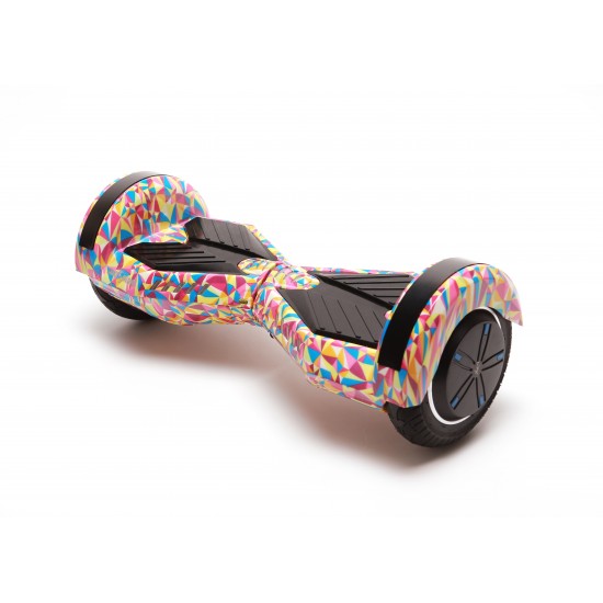 Pachet Hoverboard cu Scaun Smartbalance™, Transformers Abstract, roti 8 inch, Bluetooth, Autobalans, LED Lights, 700W + Scaun Hoverboard 2