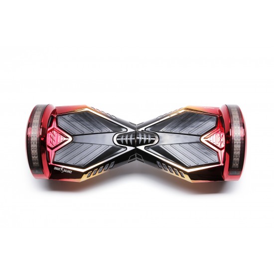 Set Hoverboard cu Scaun, Hoverkart Albastru cu Suspensii Duble, Boxe Bluetooth, Lumini LED si Auto Balans, roti 6.5'', 15km Autonomie, Putere 700W, Baterie 4Ah Samsung Cell, Smart Balance Transformers Sunset 4