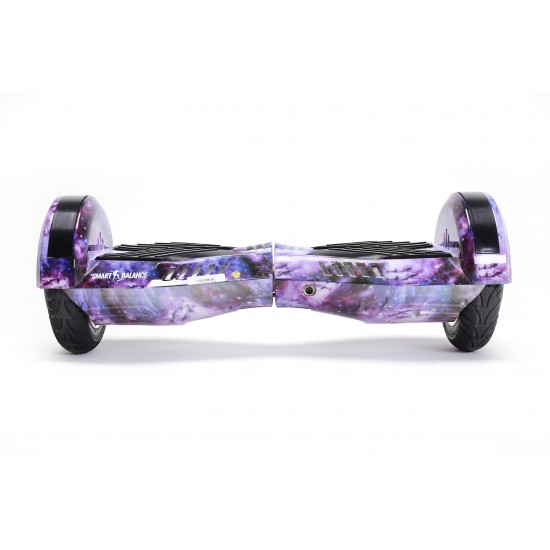 Pachet Hoverboard 6.5 inch cu Scaun cu Suspensii, Transformers Galaxy, Autonomie Standard si Hoverkart Negru cu Suspensii Duble, Smart Balance 4