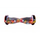 Set Hoverboard cu Scaun, Hoverkart Negru cu Suspensii Duble, Boxe Bluetooth, Lumini LED si Auto Balans, roti 6.5'', 15km Autonomie, Putere 700W, Baterie 4Ah Samsung Cell, Smart Balance Transformers HipHop Orange 3