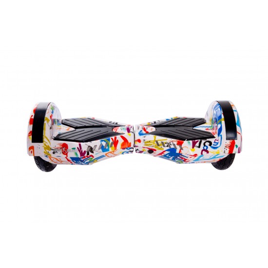 Pachet Hoverboard 8 inch cu Scaun Standard, Transformers Splash, Autonomie Standard si Hoverkart Ergonomic Negru, Smart Balance 2