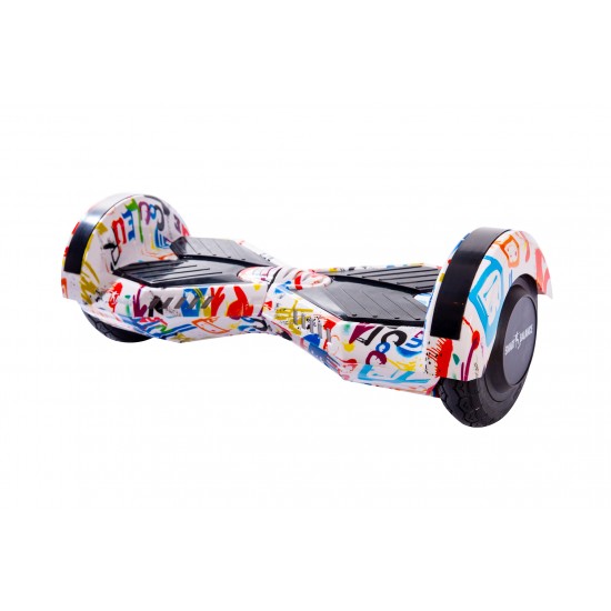 Pachet Hoverboard 6.5 inch cu Scaun Standard, Transformers Splash, Autonomie Extinsa si Hoverkart Ergonomic Negru, Smart Balance 4