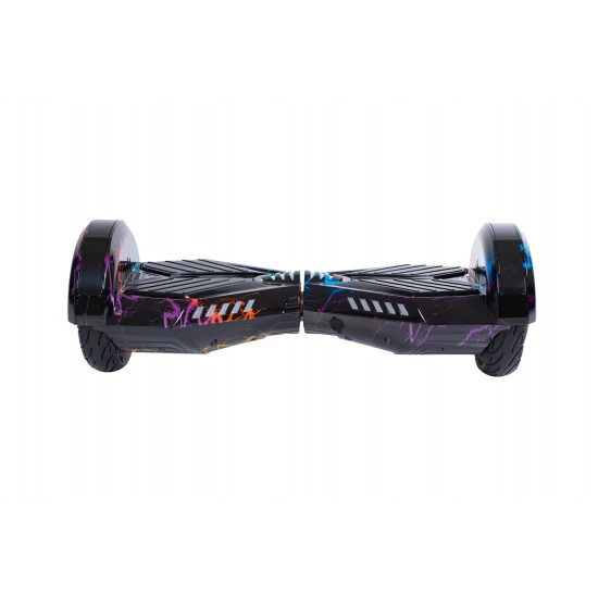 Pachet Hoverboard 8 inch cu Scaun cu Suspensii, Transformers Thunderstorm Blue, Autonomie Standard si Hoverkart Negru cu Suspensii Duble, Smart Balance 2