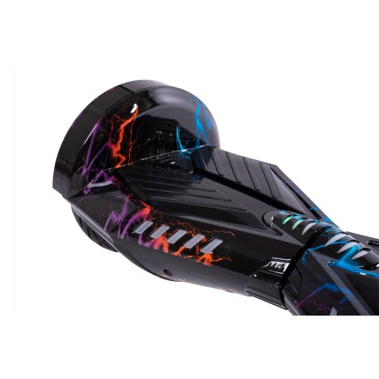 Pachet Hoverboard 8 inch cu Scaun cu Suspensii, Transformers Thunderstorm Blue, Autonomie Standard si Hoverkart Negru cu Suspensii Duble, Smart Balance 3