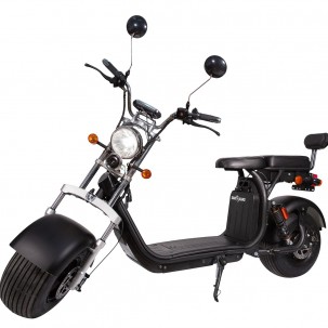 Moped Electric Premium SB50 Urban License Extended Range, 1500W, 40AH, 45km-h, 120 km Autonomie, Negru, Smart Balance