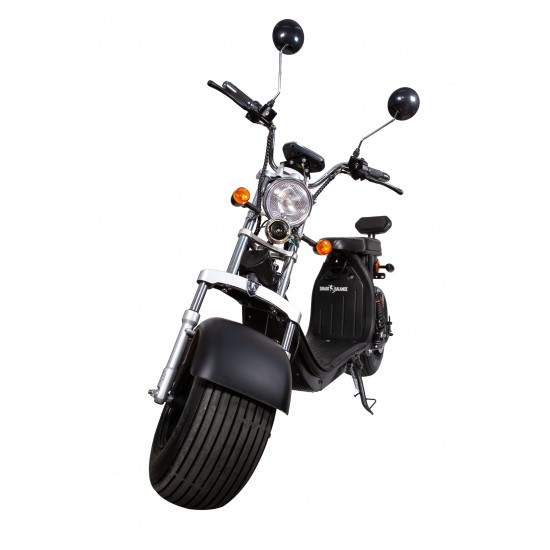 Moped Electric Premium SB50 Urban License, 2000W, 20 AH, 45 km-h, 60 km Autonomie, Negru, Smart Balance
