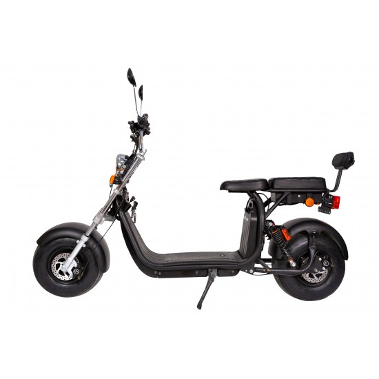 Moped Electric Premium SB50 Urban License, 1500W, 20 AH, 45 km-h, 60 km Autonomie, Negru, Smart Balance 3