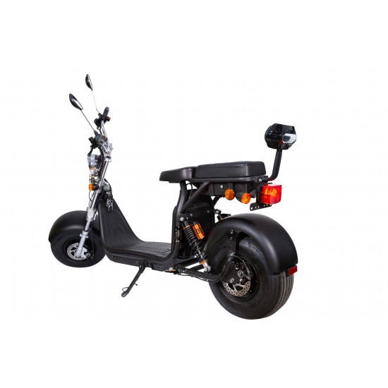 Moped Electric Premium SB50 Urban License plus pachet Extended Range - baterie extra de 20Ah, 1500W, 40Ah total, 45km-h, 120 km Autonomie, Negru, Smart Balance 4