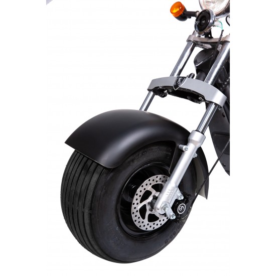 Moped Electric Premium SB50 Urban License, 1500W, 20 AH, 45 km-h, 60 km Autonomie, Negru, Smart Balance 6