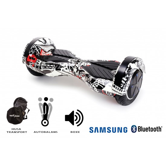 Hoverboard cu Boxe Bluetooth, Lumini LED si Auto Balans, roti 6.5'', 15km Autonomie, Putere 700W, Baterie 4Ah Samsung Cell, Smart Balance Transformers Last Dead 3