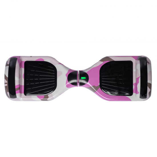 Set Hoverboard cu Scaun, Hoverkart Negru cu Suspensii Duble, Boxe Bluetooth, Lumini LED si Auto Balans, roti 6.5'', 15km Autonomie, Putere 700W, Baterie 4Ah Samsung Cell, Smart Balance Regular Camouflage Pink 4