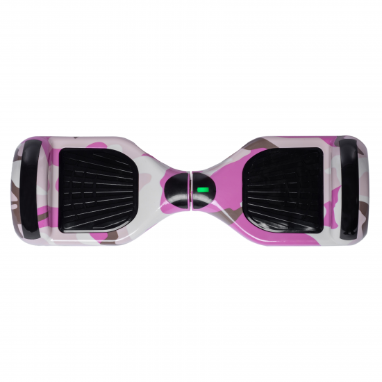 Set Hoverboard cu Scaun, Hoverkart Rosu cu Suspensii Duble, Boxe Bluetooth, Lumini LED si Auto Balans, roti 6.5'', 15km Autonomie, Putere 700W, Baterie 4Ah Samsung Cell, Smart Balance Regular Camouflage Pink 2